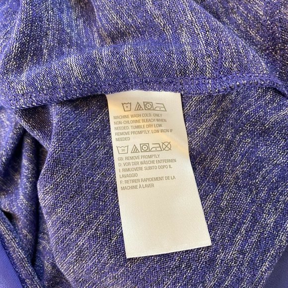 LOGO Lori Goldstein Space Dye Sweater Tank Top Size XS Sleeveless Blueberry - Picture 7 of 12